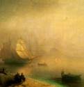 Неаполитанский залив в туманное утро. 1874 - Bay of Naples in the misty morning. 1874148 х 214 смХолст, маслоРомантизм, реализмРоссияЕреван. Государственная картинная галерея Армении